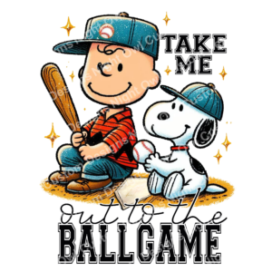 Baseball Charlie Brown & Snoopy - Out to the Field