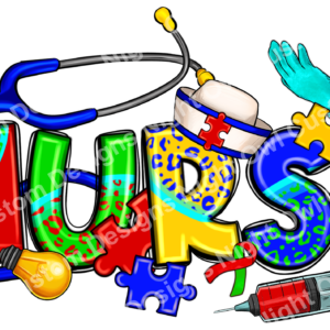 Autism Awareness Nurse DTF Transfer